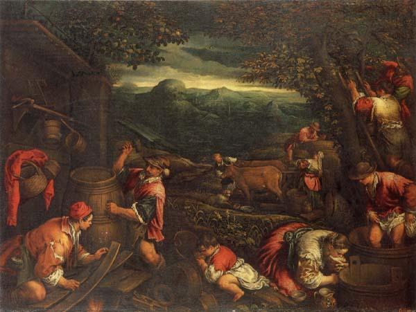 Francesco Bassano the younger Autumn France oil painting art
